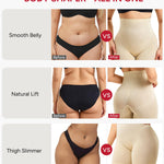 Nebility Shapewear Tummy Control Shorts for Women Butt Lifting Underwear High Waisted Body Shaper Thigh Slimming Panties Beige