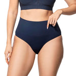 Underoutfit Everyday Soft Seamless Stretch Smoothing at Waist Briefs for Women Navy
