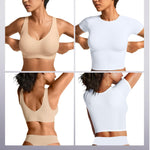 Vertvie Wireless Jelly Bras for Women Seamless No Underwire Push Up Bra Supportive Full Coverage Older Sport T-Shirt Bralette(Sand,X-Large)
