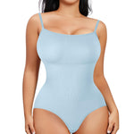 Nebility Shapewear Bodysuits for Women - Tummy Control Square Neck Bodysuit Seamless Full Body Shaper Going Out Top