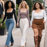 CYDREAM Long Sleeve Bodysuits for Women - Square Neck Shapewear Bodysuit Tops Going Out Body Suits Shirt Leotard (White, Small)