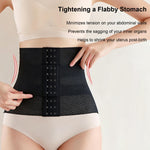 Postpartum Belly Band Postpartum Belly Wrap, Breathable Belly Binder Post Partum Abdominal Binder Post Surgery, Adjustable & Elastic Waist Trainer for Women Lower Belly Fat, Faja Postparto Para Mujer (Black, Medium)