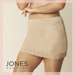 Jones New York womens Silky Touch 16 Anti-cling Above Knee Half Slip, Nude, Large US