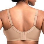 HSIA Minimizer Bras for Women Enchante Full Coverage Underwire Bras Plus Size Lifting Floral Lace Bra for Heavy Breast Almond Beige