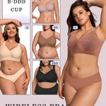 OEAK Womens Wireless Bras Supportive Seamless Full Coverage Bra Push Up Comfortable Bra No Underwire Everyday Tshirt Bras Brown Leopard L