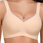 Gailife Crossover Bras for Women No Underwire Wireless Bralettes Seamless Supportive T Shirt Everyday Bras-Beige,L