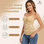 JOYSHAPER Shapewear for Women Tank Tops Tummy Control Shapewear Camisole V-Neck Cami Shaper Compression Tanks Nude L