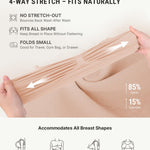 FeelinGirl Bralettes for Women Seamless No Underwire Unpadded Bra Nude Small