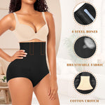 Werena Tummy Control Shapewear Panties For Women Seamless High Waist Shaping Body Shaper Girdle Underwear (#1 Black,Large)