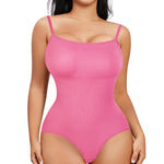 Nebility Shapewear Bodysuits for Women - Tummy Control Square Neck Bodysuit Seamless Full Body Shaper Going Out Top
