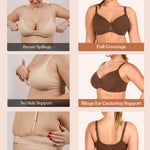 HSIA Minimizer Bra for Women - Air Mesh T-Shirt Full Coverage Seamless Bra Plus Size Underwire Padded Bra for Large Bust Coffee Brown