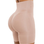SHAPELLX Shapewear Tummy Control Short for Women Seamless High Waisted Body Shaper (Sand, L)