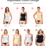 LODAY Compression Tank Top Shapewear Tummy Control Body Shaper Scoop Neck Camisole Cami Tops