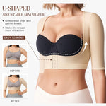BRABIC Women's Shapewear Tops Post Surgery Compression Sleeve for Arm Shaper (Beige, Medium)