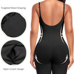 Women's Seamless Shapewear Tummy Control Bodysuit Body Shaper V Neck Seamless Butt Lifter Full Shaping Bodyshapers