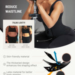 FeelinGirl Workout Waist Cincher Trainer Corset Shaper Tummy Slimmer Plus Size Belly Band for Women Black S