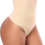 Werena Tummy Control Thong Shapewear for Women High Waisted Body Shaper Panties Shaping Thong Girdle Underwear