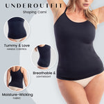 Underoutfit Shaper Cami for Women - Tummy Control, Slimming - Small, Black
