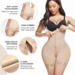 Lover-Beauty Fajas Colombianas Shapewear for Women Postpartum Tummy Control Butt Lifter Body Shaper Bodysuit Light Skin XX-Large
