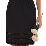 Avidlove Half Slips for Women Underskirt Lace Trim Above Knee Half Slip