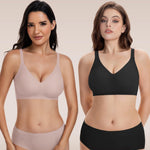 habibee Jelly Bra for Women No Underwire Comfort Seamless Bras Push Up Wireless Bras Full Coverage Bralettes
