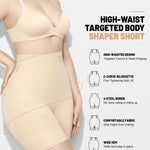 KLVEE High Waisted Shapewear Tummy Control Shorts for Women, Body Shaper, Seamless Shaping Thigh Slimmer Under Dress Nude