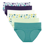 Intimate Portal Maternity Underwear Cotton Pregnancy Postpartum Panties Foldable Under the Bump Briefs 6 Pack Meadow 2XL