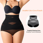 CYDREAM Shapewear for Women Tummy Control Panties High Waisted Butt Lifting Panties Faja Body Shaper (Black, Small)