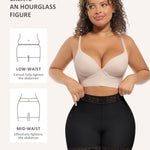 FeelinGirl Body Shaper Panty Tummy Control Shapewear Middle Waist Shorts Butt Shaper Black M