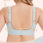 Gailife Womens Seamless Wireless Supportive Lift Bra Push Up Comfort Plus Size Bra No Underwire Full Coverage Tshirt Bralette, Lake Blue, XL