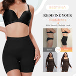 BESTENA Shapewear Shorts,Mid-Waist Body Shaper Shorts,Womens Shapewear Tummy Control,Seamless Shapewear for Women Under Dresses
