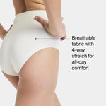 SPANX SPANXshape Everyday Shaping Brief - Core Control Shapewear Underwear - Invisible Under Clothes - Seamless Design - Linen - Medium