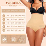 Werena Tummy Control Shapewear Panties For Women Seamless High Waist Shaping Body Shaper Girdle Underwear