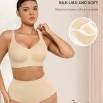 Wireless Push Up Bra for Women No Underwire Comfort Soft Daliy Bras, Wirefree Bralette Full Coverage Support Bras with Straps