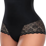 Werena Tummy Control Shapewear Panties for Women High Waist Body Shaper Underwear Lace Shaping Girdle Briefs