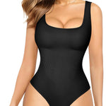 Nebility Womens' Waist Trainer Seamless Round Neck Tummy Control Shapewear Bodysuit