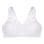 Glamorise Full Figure Plus Size MagicLift Minimizer Bra Wirefree #1003 White