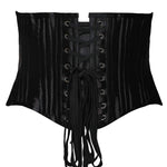SHAPERX Women's 26 Steel Boned Corset Short Torso Heavy Duty Waist Trainer Corset for Weight Loss, SZ1934-Black-XS