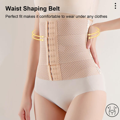 Postpartum Belly Band Postpartum Belly Wrap, Breathable Belly Binder Post Partum Abdominal Binder Post Surgery, Adjustable & Elastic Waist Trainer for Women Lower Belly Fat, Faja Postparto Para Mujer (Black, Medium)