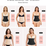 LODAY 2 in 1 Postpartum Recovery Belt,Body Wraps Works for Tighten Loose Skin(M,Beige)