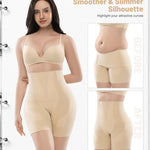 SOL LORA High Waisted Tummy Control Shapewear for Women,Thigh Slimmer Body Shaper Shorts High Compression Panties under Dress Nude