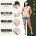 SHAPSHE Women's Shapewear Bodysuit Seamless No-Underwire Ultra Invisible Under Dress Body Shaper for Daily Wear