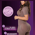 Snatched Body Full Bodysuits for Women's Short Sleeves Jumpsuits | Soft Control Short Shapewear Romper | Body de Mujer