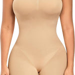 Werena Strapless Shapewear Bodysuit for Women Tummy Control Seamless Body Shaper with Removable Straps Under Dress