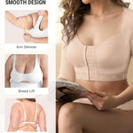 FeelinGirl Upper Arm Shaper for Women Faja Post Surgery Slimming Compression Sleeves Shapewear Tops Khaki S