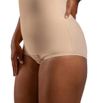 Isavela Stage 2 Compression Panty Bodysuit, Lipo Tummy Tuck Abdominoplasty BBL Recovery Post Surgical (BS02) (LG, Beige)