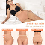 Werena Tummy Control Shapewear for Women High Waisted Body Shaper Briefs Slimming Girdle Shaping Underwear(#A2 Mid Waist Latte(seamless),Large)