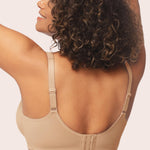 HSIA Minimizer Bras for Women Plus Size, Full Coverage Coolcomfort T Shirt Unlined Bra with Underwire for Heavy Breast, Light Beige 40DD