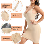 Ellareese Strapless Slip Shapewear Slip Dress for Women Under Dress Shapewear Women's Full slips Tummy Control