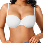 Popilush Push Up Bra Balconette Underwire Demi Seamless T-Shirt Bras